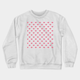 Cute pink heart pattern Crewneck Sweatshirt